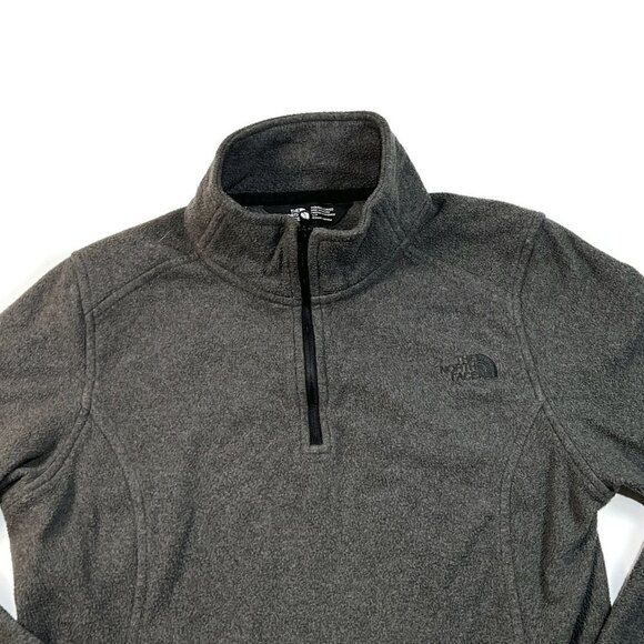 The North Face Apex Bionic Fleece 1/4 Zip Pullover Womens Small Gray - Picture 3 of 7